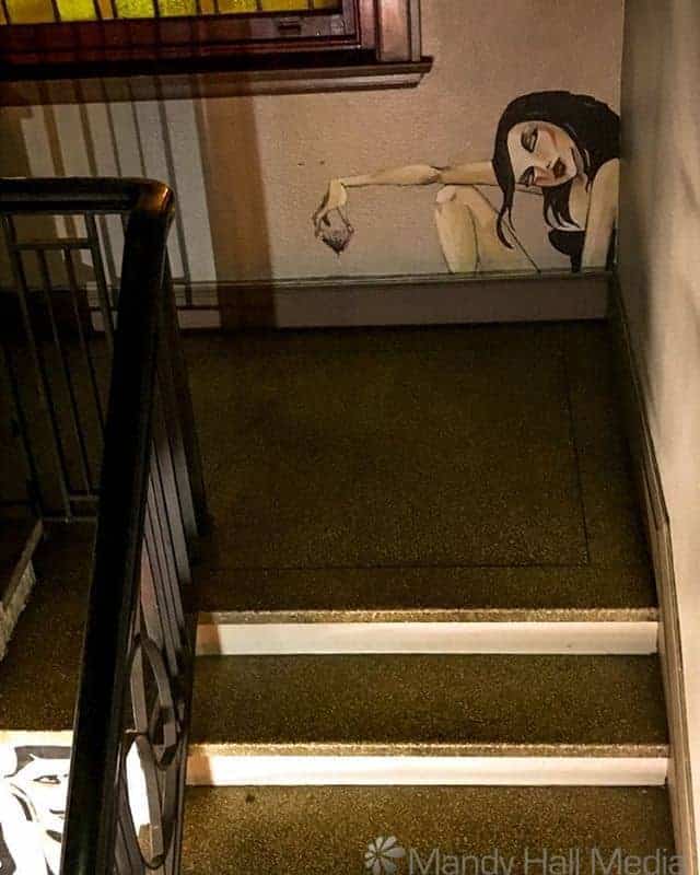 Lady on the stairs