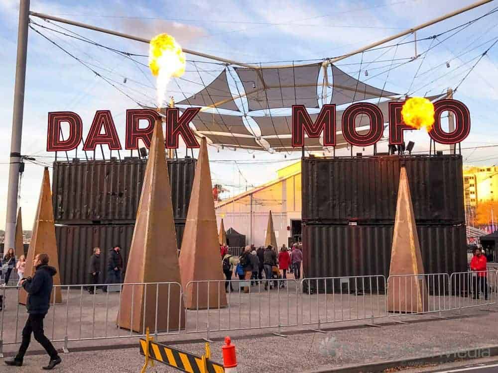 The entrance to Dark Mofo, June 2017