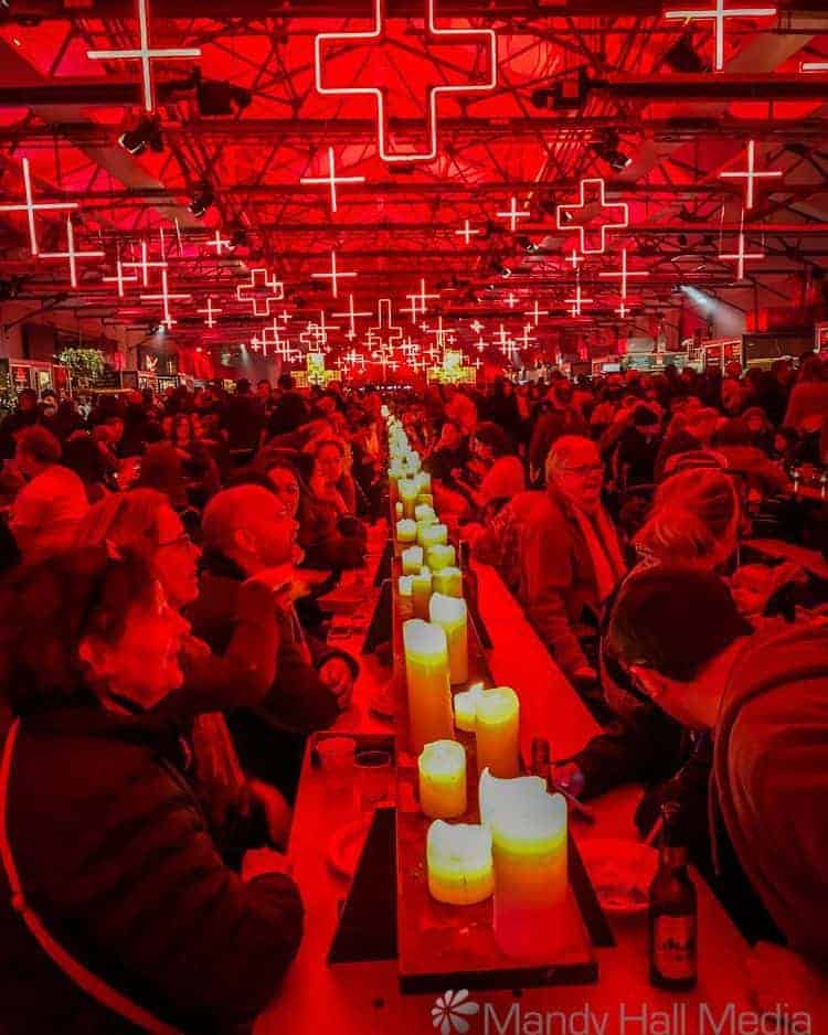 Food hall at Dark Mofo, June 2017