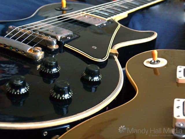 Some nice Les Pauls – both from 1958 – a custom and a gold top