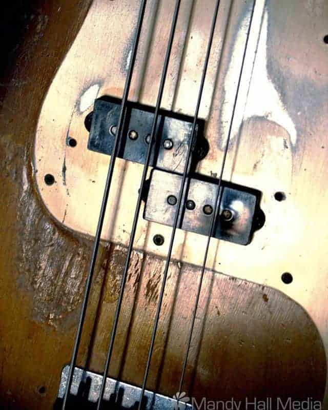 Well loved Fender P Bass from the 60s