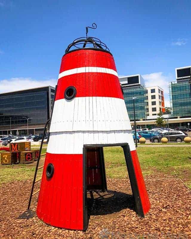 Playground rocket in Newcastle