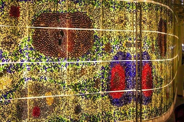 In a bar under the Arts Centre, Melbourne