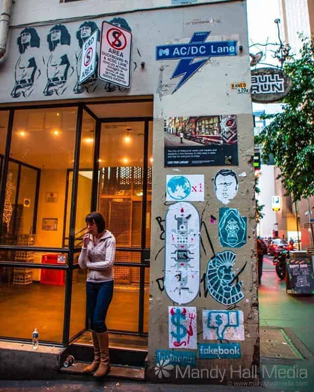 ACDC Lane in Melbourne