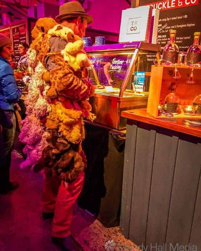 Teddy Bear skin jacket at Dark Mofo