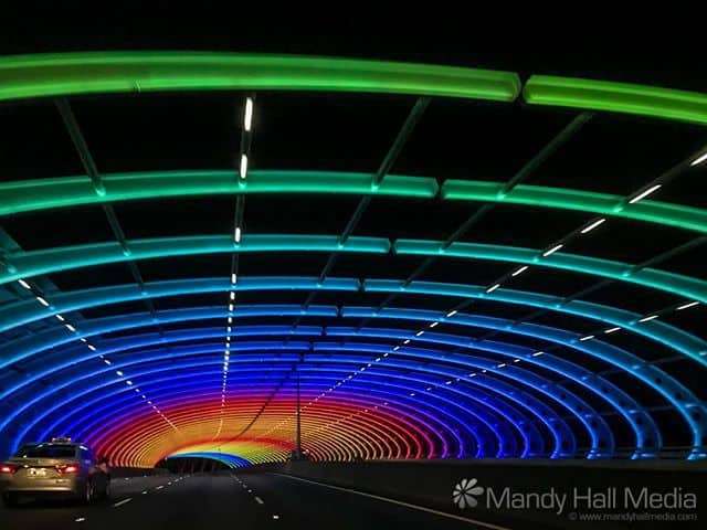 Rainbow through the bridge in Citylink