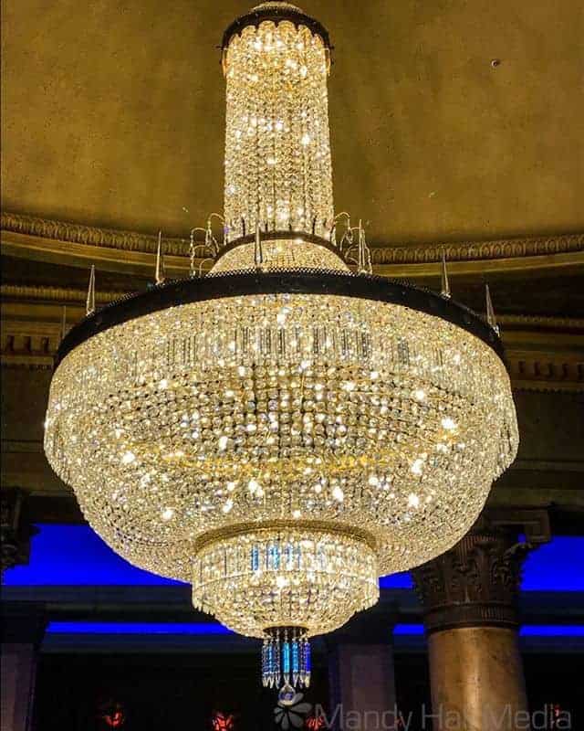 Chandelier at the Palais, St Kilda.