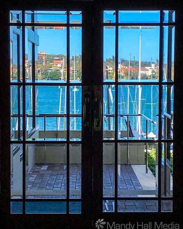 Looking out to Sydney Harbour