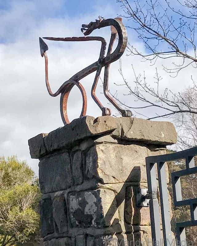Dragon on a fence post