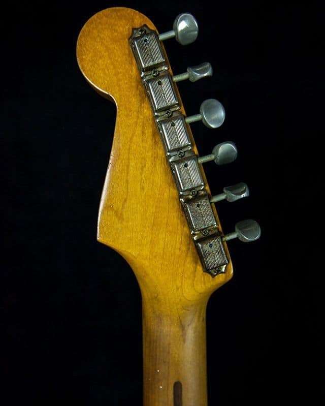 Headstock of a 1958 Fender Stratocaster