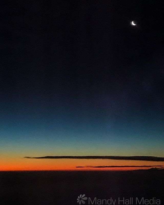 Sunset from the plane