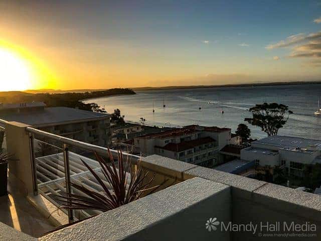 Sunset over Shoal Bay, NSW