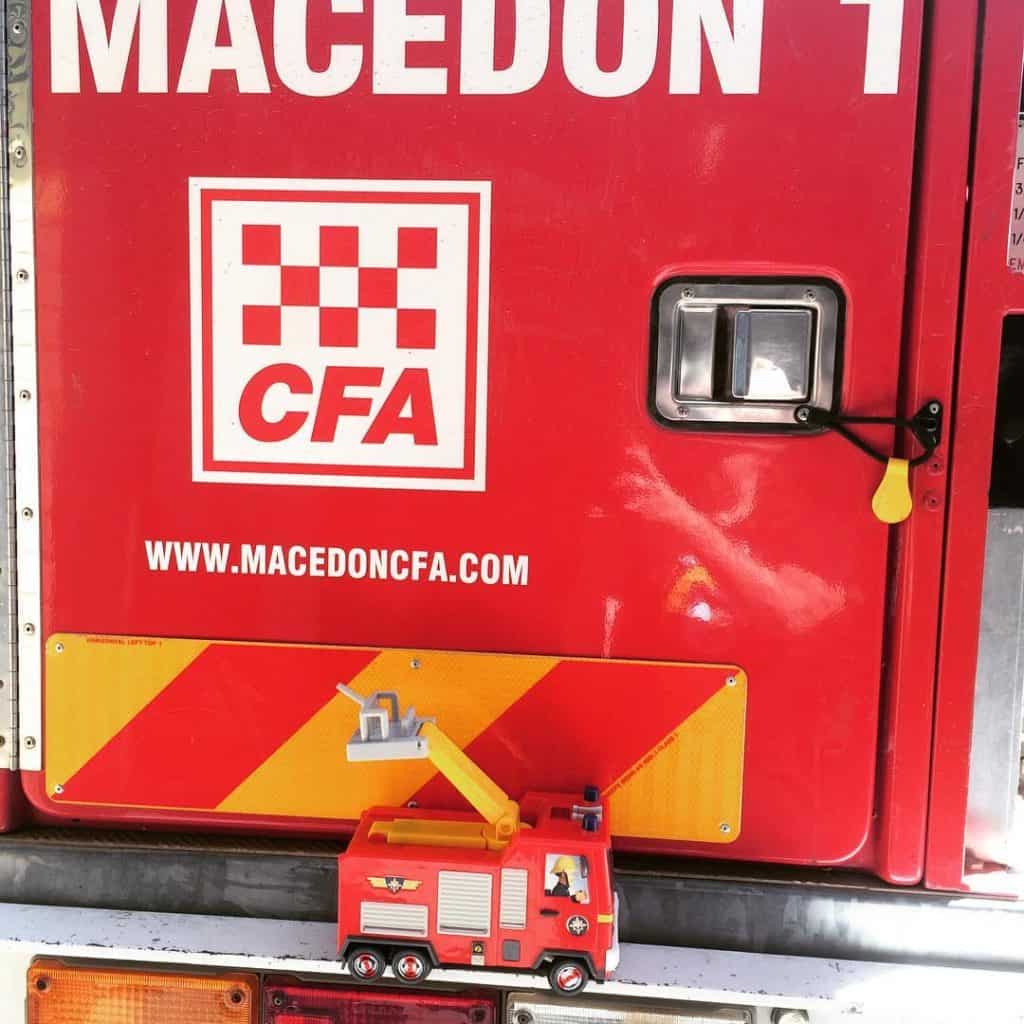 Fire truck on a fire truck at the CFA