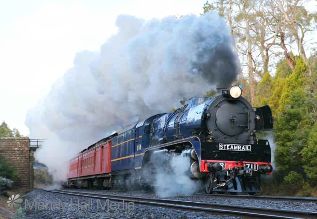 Caught a passing steam train this weekend just outside Macedon