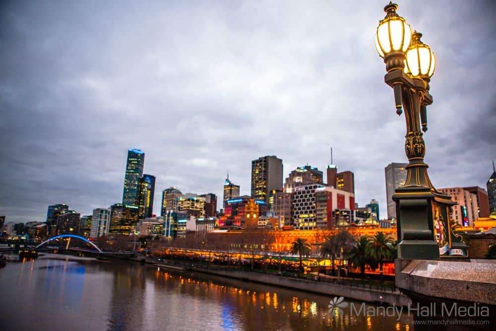 Lights over the Yarra River