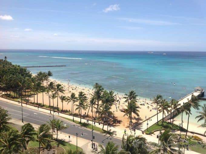 Throwback Thursday: Looking out over the beach in Waikiki