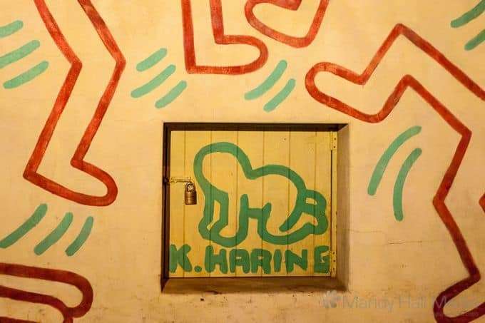 The refurbished Keith Haring mural in Fitzroy