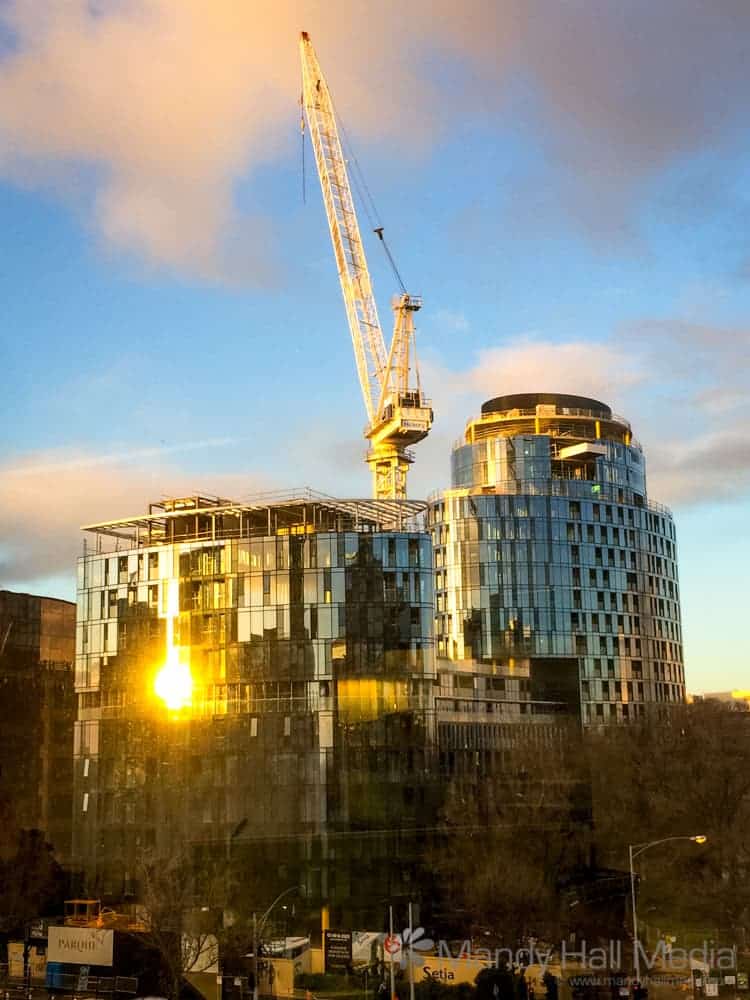 Sunset in St Kilda road