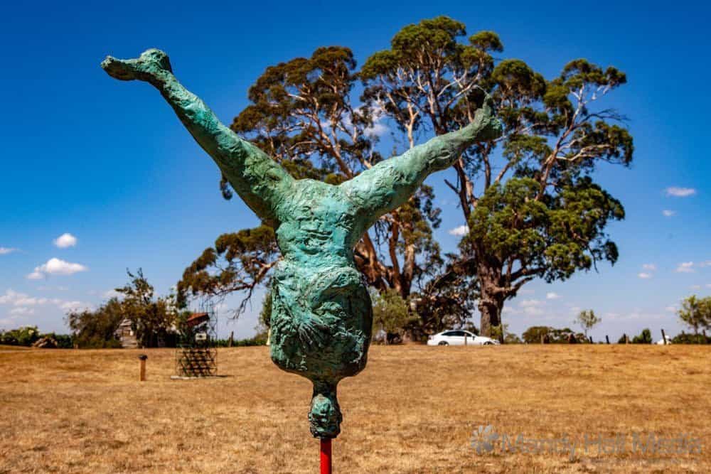 Phillip Doggett-Williams ‘ The Balance ‘ at Art in the Vines at Hanging Rock Winery