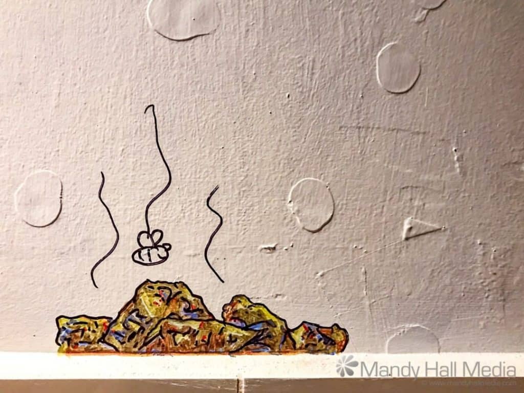 On the wall