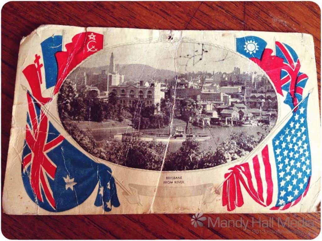 Postcard sent during the war – 1941. It’s survived well