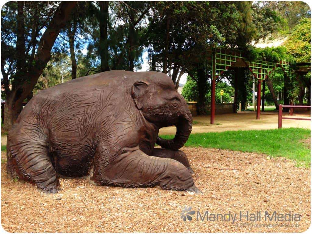Banks Park, Sydney. Another elephant