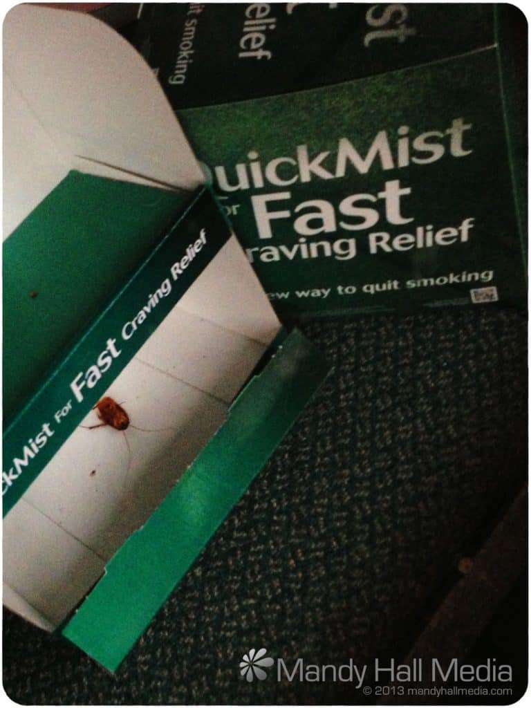 In the window of a chemist shop. I think it would help me quit smoking, if I ever did