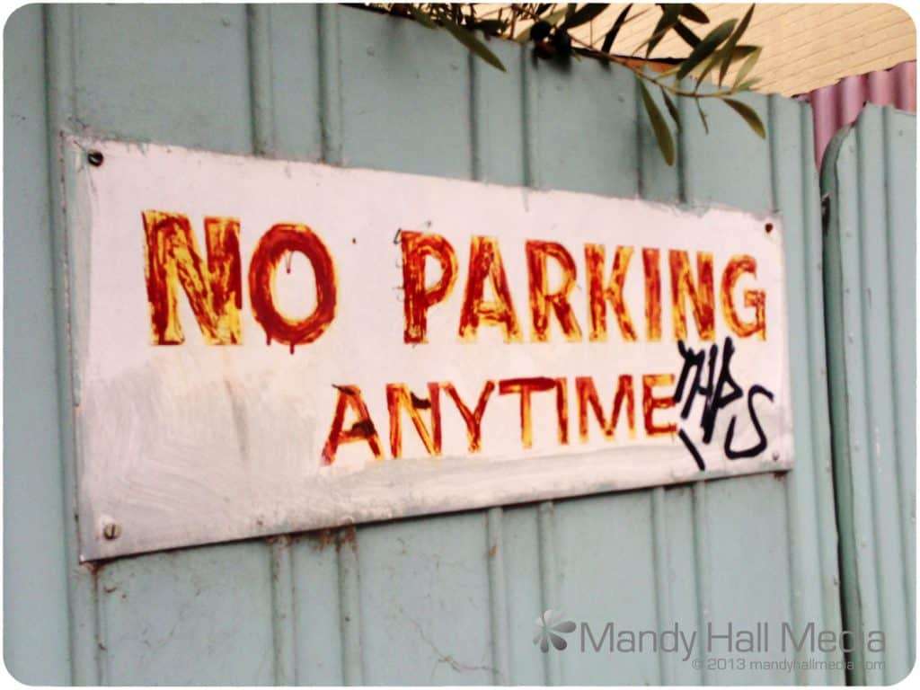 No parking anytime