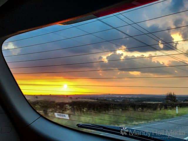 Sunset from the car⠀