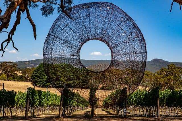 Brigit Heller ‘ Threads ‘ at Art in the Vines at Hanging Rock Winery