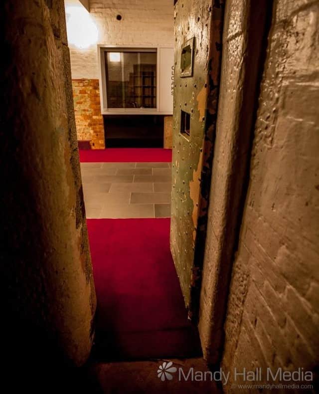 Looking out from a cell in the old Bendigo Gaol⠀