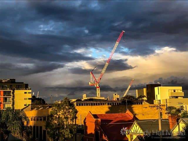 Sunset over Melbourne