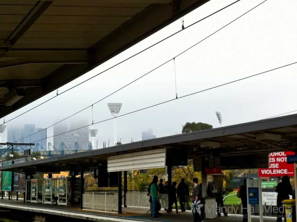 Cold and rainy day at Richmond station