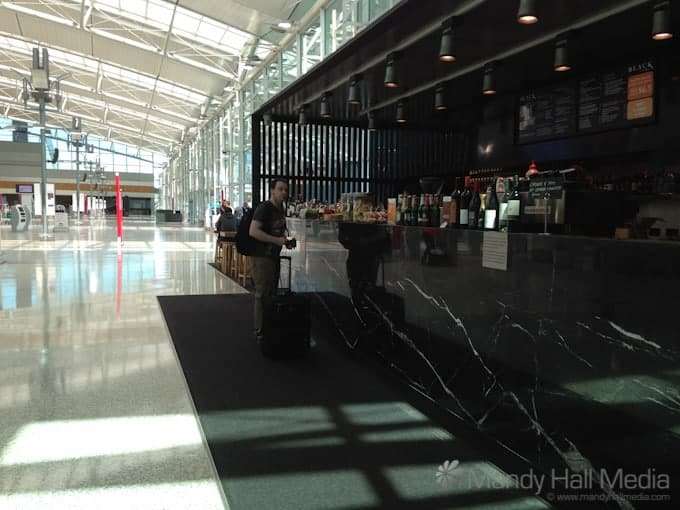 I found a bar near the check in desk at Qantas in Sydney