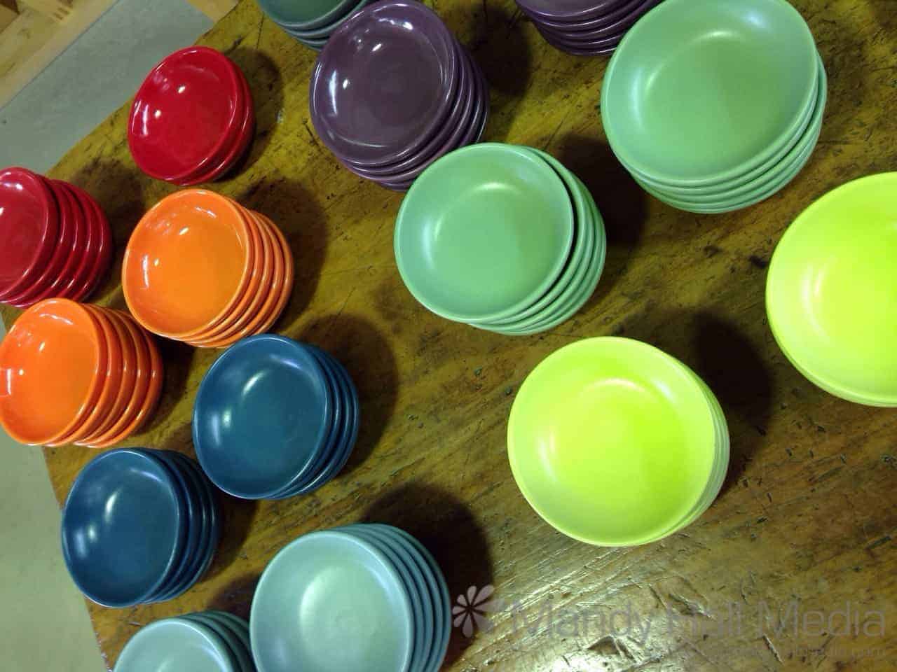 Small dishes at Bison Ceramics in Canberra