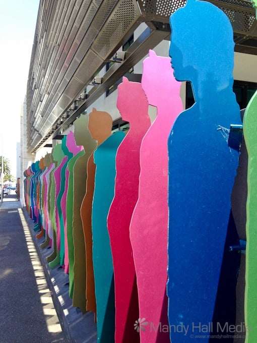 Wall surrounding the apartments behind the Espy, St Kilda