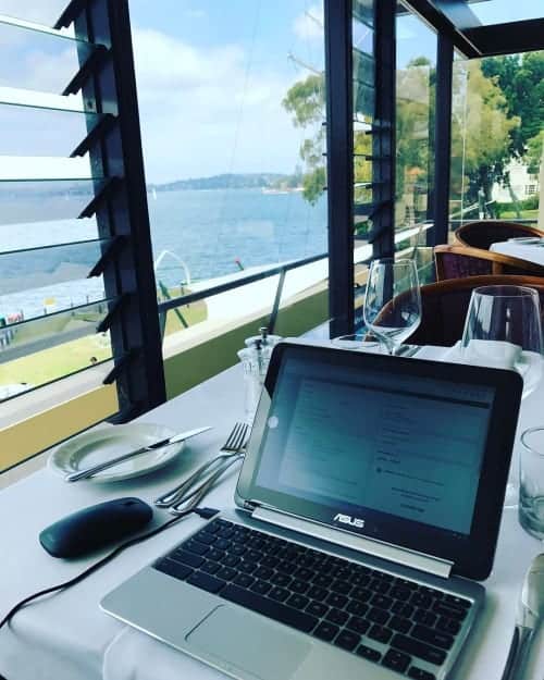 Today’s office. Nice change of pace.