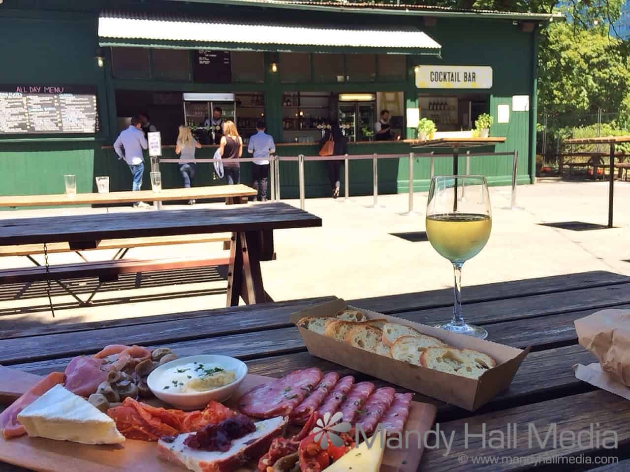 Beautiful day for lunch at village in Melbourne