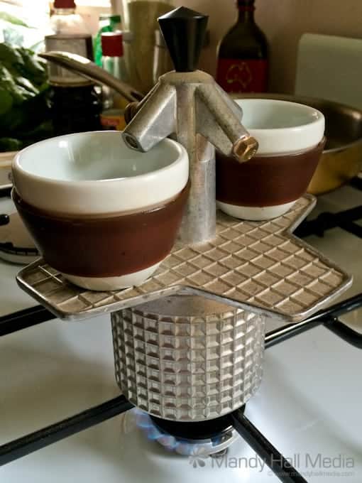 Dalek espresso maker makes good coffee