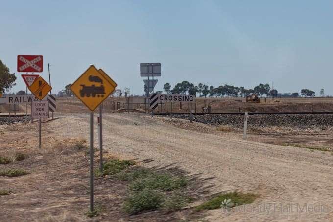 Railway crossing – I’m always disappointed when I don’t see a steam train