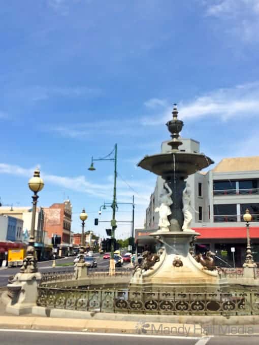Beautiful old fountain in the centre of Bendigo