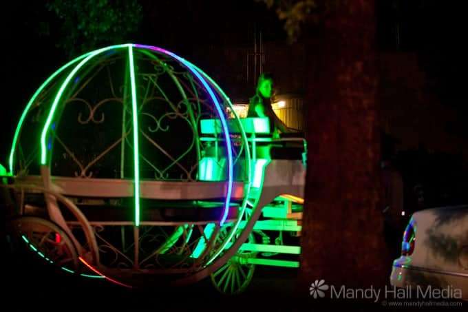 Shiny horse drawn carriage