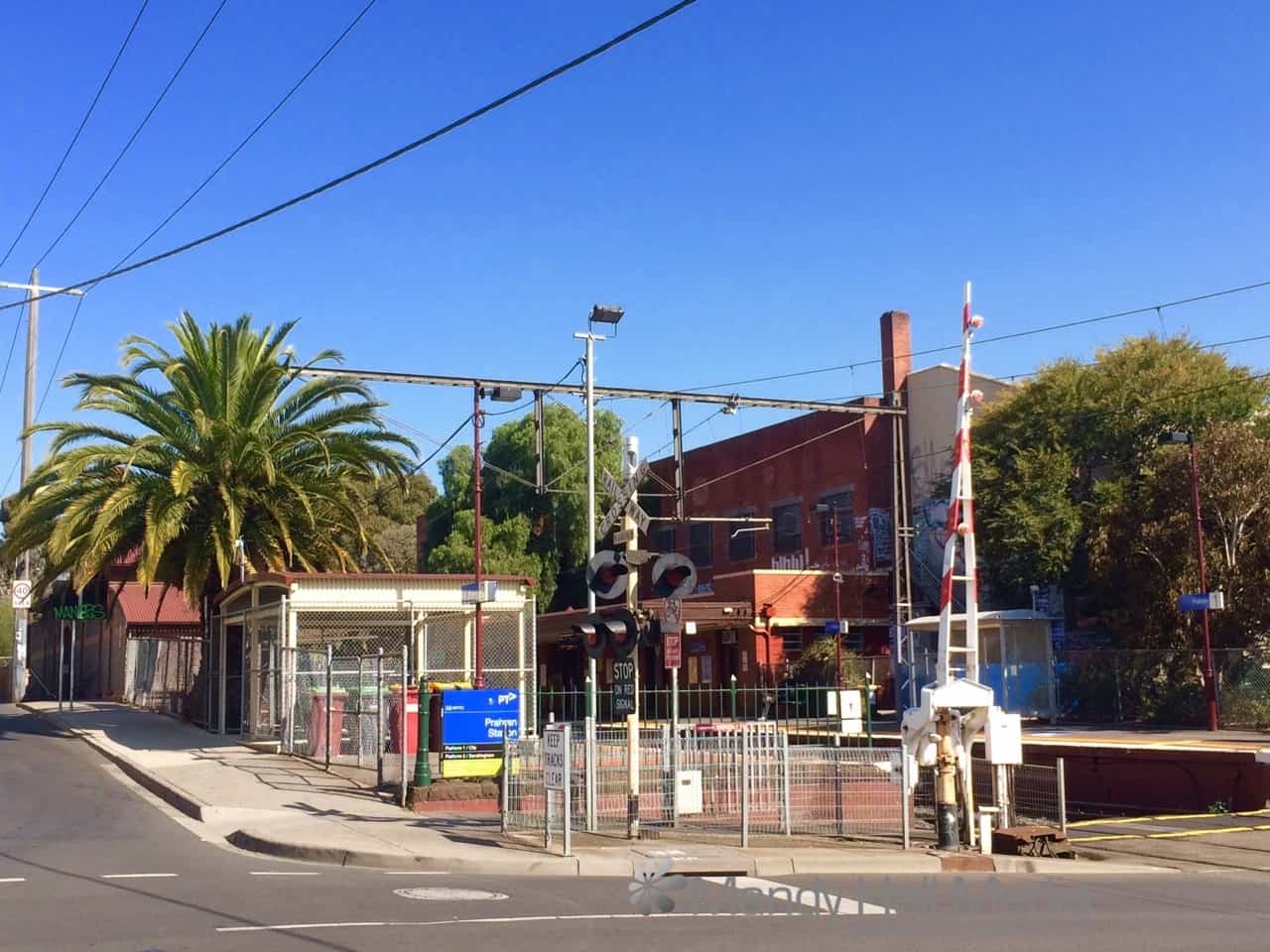 Outside prahran train station