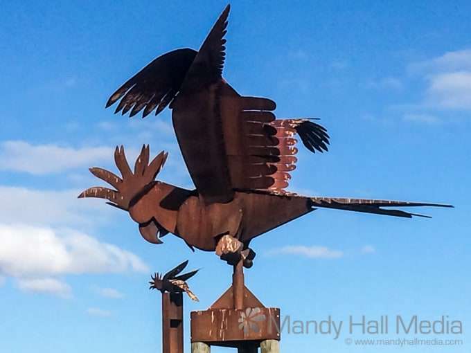 Cockatoo sculptures in sunbury victoria