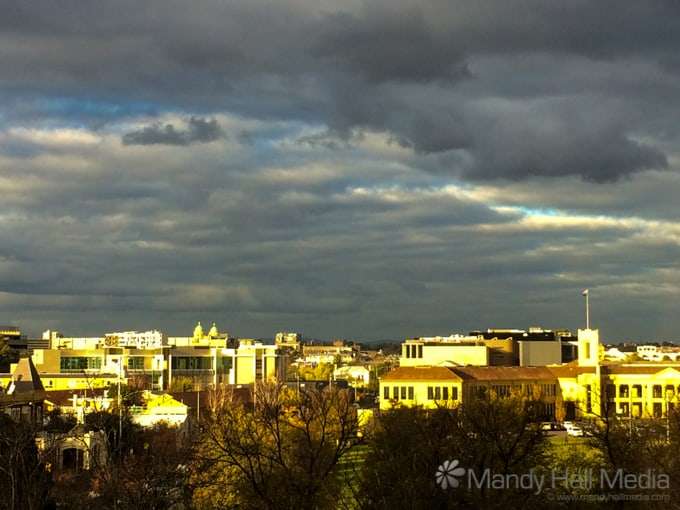 Ominous sky in the afternoon
