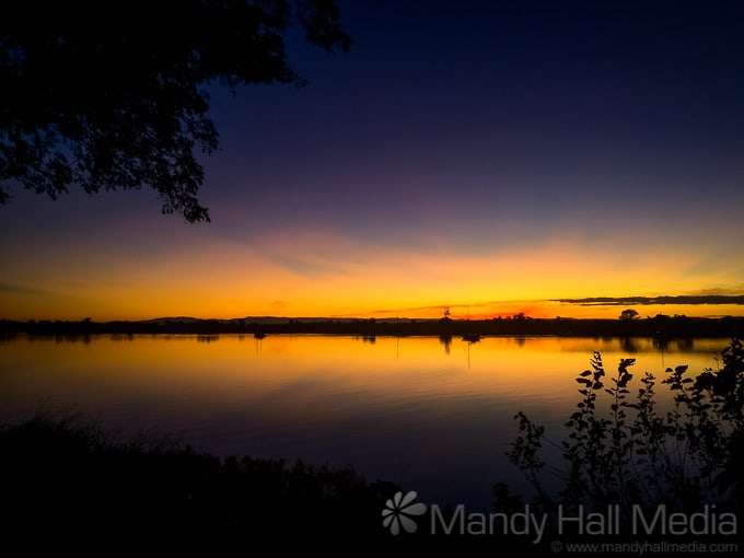Sunset over the lake. Sunset over the lake.