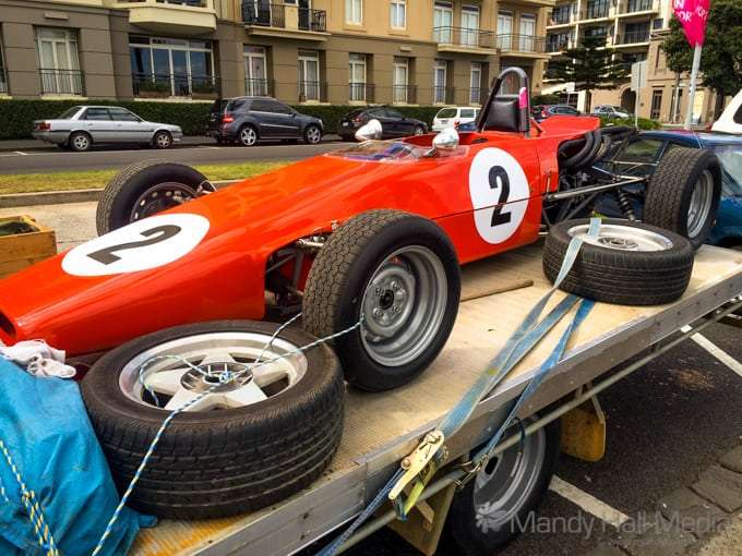 Old timey racing car in Melbourne for the Grand Prix Old timey racing car in Melbourne for the Grand Prix