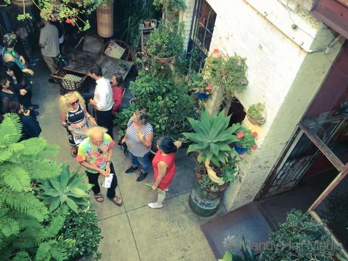 Looking down into the courtyard of Bakehouse Studios in Richmond. Looking down into the courtyard of Bakehouse Studios in Richmond.