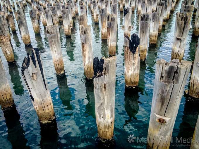 Old pier at Port Melbourne, burnt down years ago. Old pier at Port Melbourne, burnt down years ago.