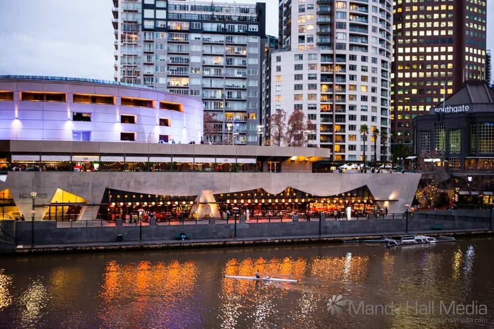 Hamer Hall across the river